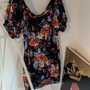 Off the shoulder fitted dress!